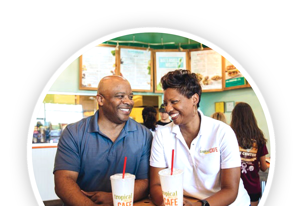 Happy franchise owners