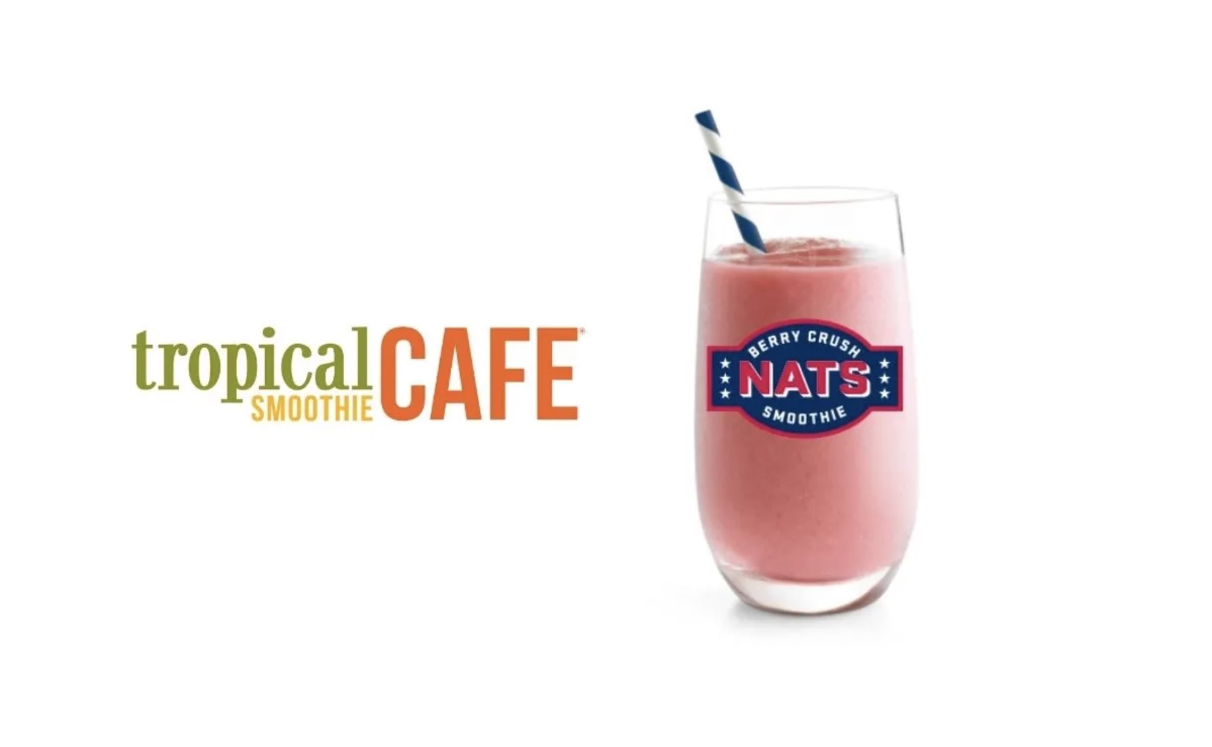 Tropical Smoothie Cafe And The Washington Nationals Slide Into Baseball Season With The Return Of The Nats Berry Crush Smoothie