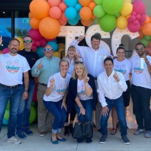 Tropical Smoothie Cafe team at grand opening