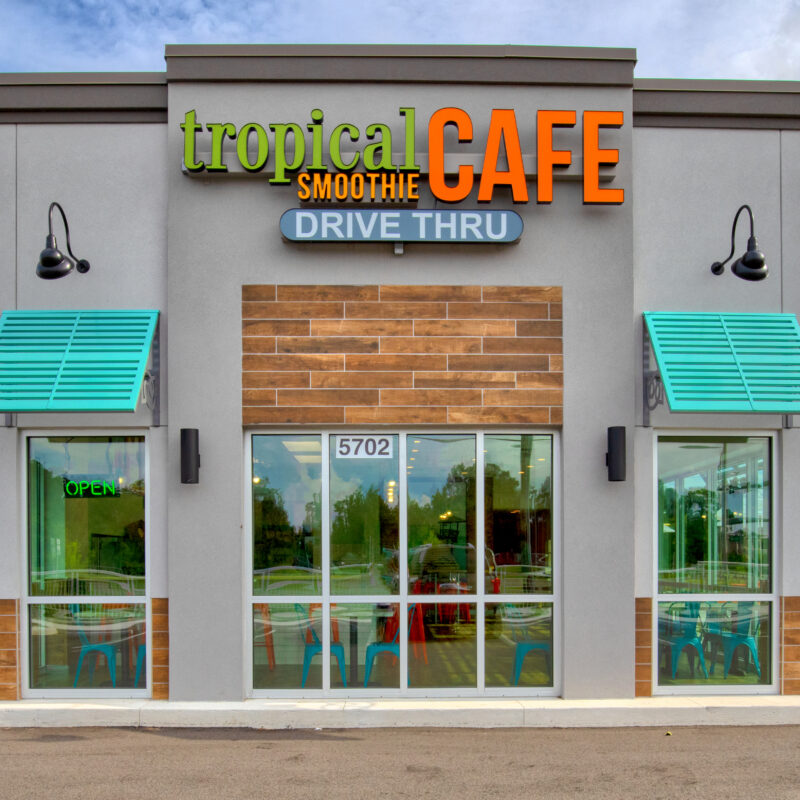 tropical smoothie cafe franchise exterior